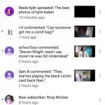 Reels Kylin Liked My Comment! And other Notifications