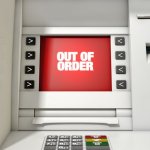 Out of order ATM machine