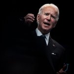 Joe Biden black background