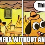 burning dog | This is fine; MY 5G INFRA WITHOUT ANALYTICS | image tagged in burning dog | made w/ Imgflip meme maker