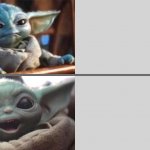 Baby Yoda v2 (Angry → Happy) meme