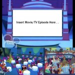 House Of Mouse Guest Watching Blank Meme meme