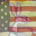 Bugs Bunny American Flag meme