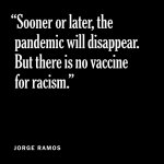 No vaccine for racism meme