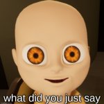What did you just say baby meme