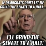 Mitch McConnell filibuster meme