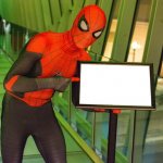 Spider-Man Pointing at Sign