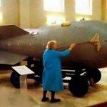 granny takes care of atomic bomb