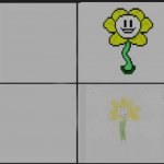 Flowey,Poorly Drawn Flowey