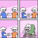 handshake comic meme