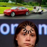 Turning a Tesla to a Rollin Coal meme