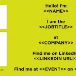 Event Virtual Business Card meme
