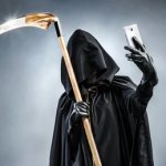 Grim reaper selfie