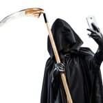 Grim reaper selfie transparent