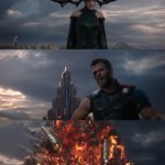 Thor Ragnarok meme