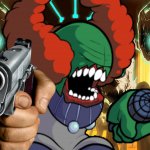 Tricky from Undertale with a gun meme