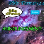 Mr. Farmer Announcement