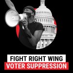 Fight right wing voter suppresson