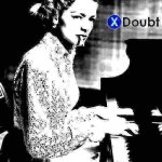 X doubt Lauren Bacall piano deep-fried 1 meme