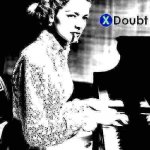 X doubt Lauren Bacall piano deep-fried 2 meme