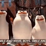 Just smile and wave boys template