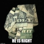 dollar holy meme