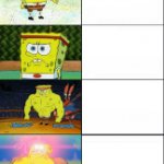 Baby Spongebob to Buff Anime Spongebob
