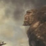Kong punching godzilla GIF Template
