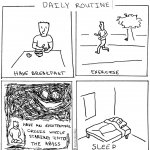 Depression daily routine