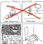 Depression daily routine accurate