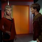 Star Trek OS Charlie X yeoman rand glaring