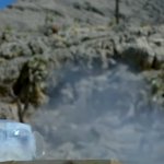 Minigun hitting gel
