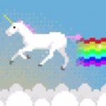 Unicorn pixel GIF Template