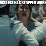 katniss | KATNISS.EXE HAS STOPPED WORKING | image tagged in katniss | made w/ Imgflip meme maker