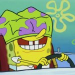 Driving blind SpongeBob meme