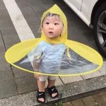 condom raincoat toddler meme