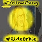 Kylie Yellow gang ride or die