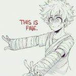 This is Fine (Mha style) meme