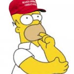 MAGA Homer Simpson Hmmmmm meme