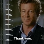 The Mentalist Thank you GIF Template