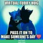 Furry Hug! meme