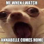 DOGE DOGE DOGE DOGE | ME WHEN I WATCH; ANNABELLE COMES HOME | image tagged in doge doge doge doge | made w/ Imgflip meme maker