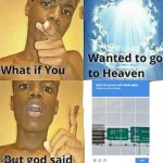 bOT veRIficATiOn | image tagged in what if you wanted to go to heaven | made w/ Imgflip meme maker