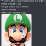 Lonely Luigi meme