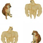 buff doge vs cheems reversed double meme
