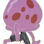 Jellyfish holding a gun meme