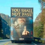 Thou shalt not pass bus