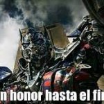 con honor hasta el final