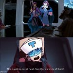 Tailgate found two Cinch-clonus! | image tagged in this is getting out of hand now there are two of them,transformers,tailgate,cyclonus,equestria girls | made w/ Imgflip meme maker