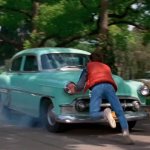 Back to the future marty hit by car 1